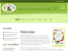 Tablet Screenshot of creativechildrenscenter.com